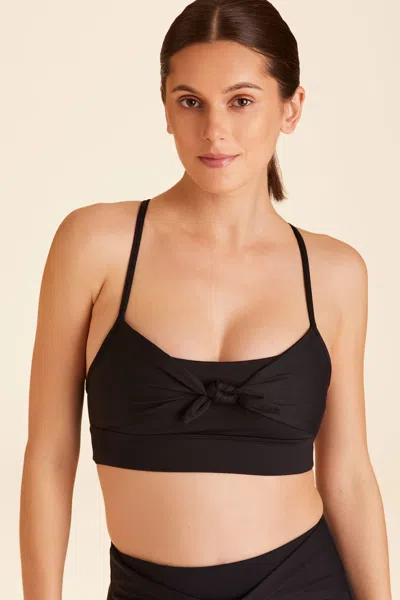 Alala Tied Bow Bra In Black