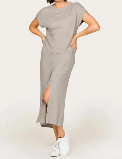 Alala Tropez Skirt In Stone In Gray