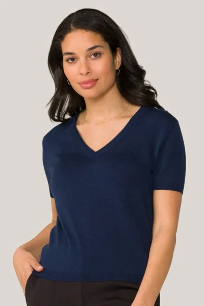 Alala Vida Knit Tee In Navy