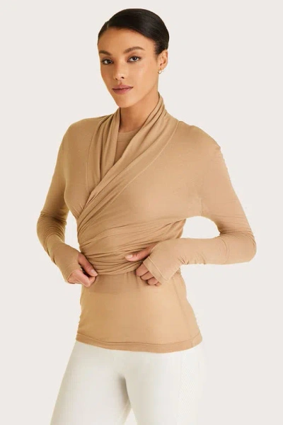 Alala Adult Women Washable Cashmere Blend Cardigan In Camel