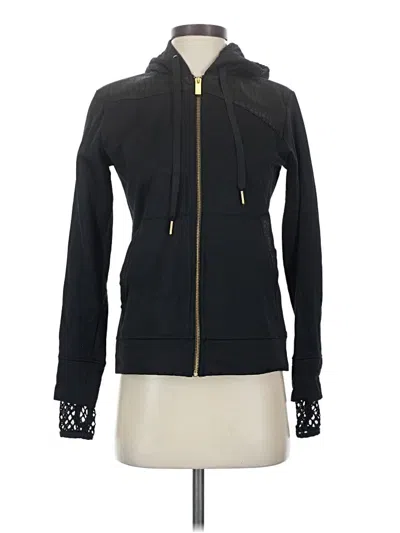 Pre-owned Alala Zip Up Hoodie In Black