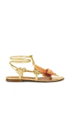 Alameda Turquesa Victoria Sandal In Gold