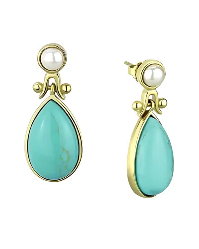 Alamode Jewelry Plated Stainless Steel Earring