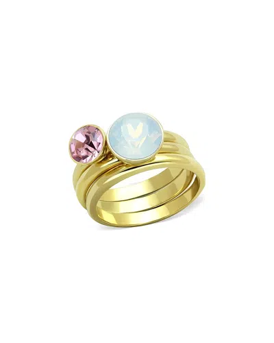 Alamode Jewelry Plated Stainless Steel Ring