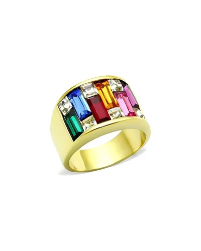 Alamode Jewelry Plated Stainless Steel Ring