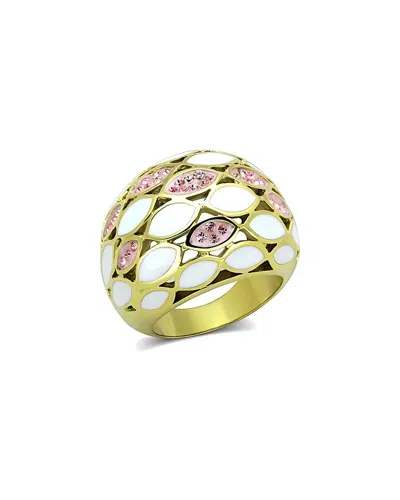 Alamode Jewelry Plated Stainless Steel Ring