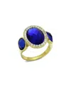 Alamode Jewelry Plated Stainless Steel Ring