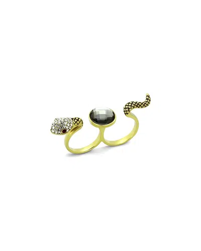 Alamode Jewelry Plated Stainless Steel Ring