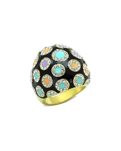 Alamode Jewelry Plated Stainless Steel Ring