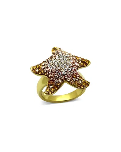 Alamode Jewelry Plated Stainless Steel Ring
