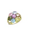 Alamode Jewelry Plated Stainless Steel Ring