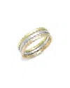 Alamode Jewelry Plated Stainless Steel Ring