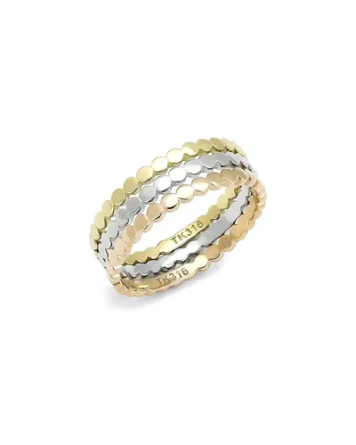 Alamode Jewelry Plated Stainless Steel Ring