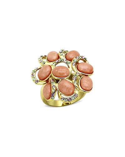 Alamode Jewelry Plated Stainless Steel Ring
