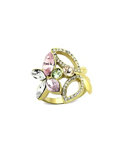 Alamode Jewelry Plated Stainless Steel Ring