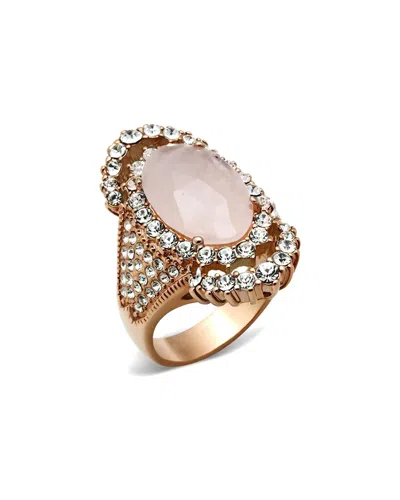 Alamode Jewelry Rose Gold Plated Ring