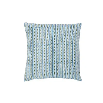 Alamwar Dora Cornflower Blue/green Decorative Pillow