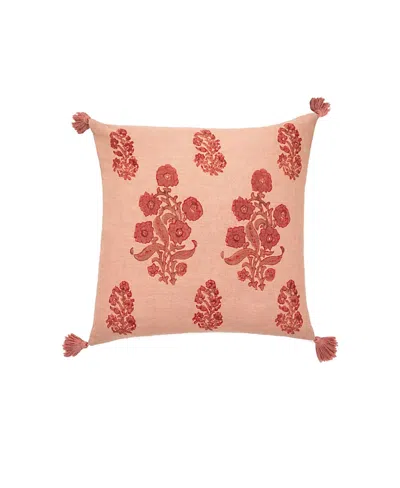 Alamwar English Garden Decorative Pillow Cover In Pink