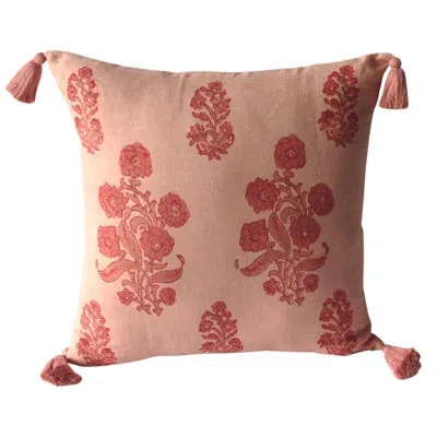 Alamwar English Garden Decorative Pillow Cover In Pink