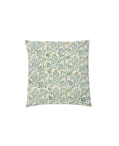 Alamwar Fleur Decorative Pillow Cover In Green