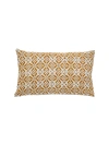 Alamwar Kodava Ochre Pillow Cover In Ochre
