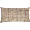 Alamwar Masai Lumbar Pillow Cover In Charcoal