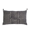 Alamwar Samburu Charcoal Petit Lumbar Pillow Cover In Charcoal