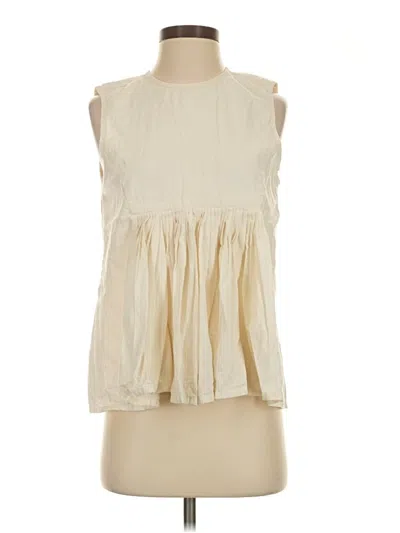 Pre-owned Alamwar Sleeveless Blouse In Ivory