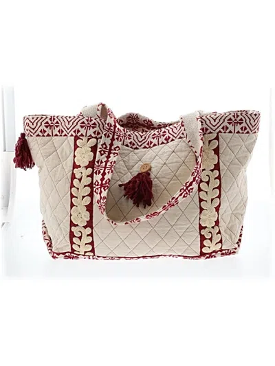 Alamwar Tote Bag In Red