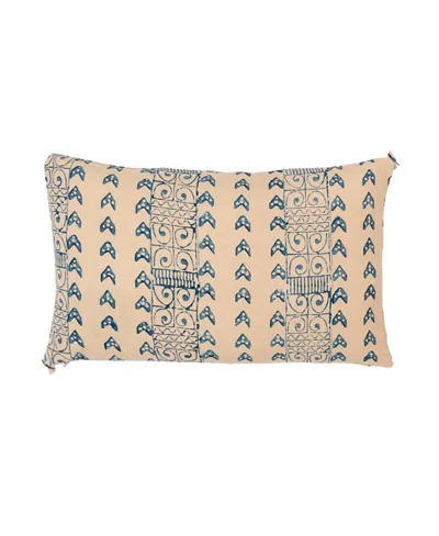 Alamwar Zambia Petit Lumbar Pillow Cover In Neutral