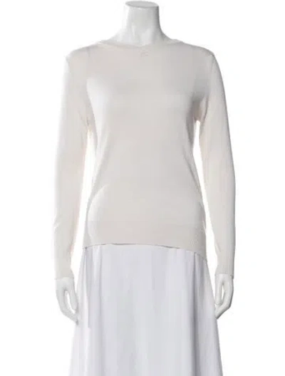 Pre-owned Alan Bilzerian Cashmere V-neck Sweater In Neutral