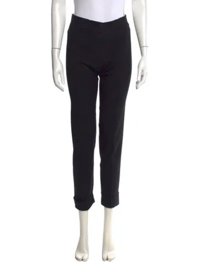 Pre-owned Alan Bilzerian Straight Leg Pants In Black