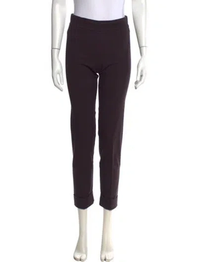 Pre-owned Alan Bilzerian Straight Leg Pants In Purple