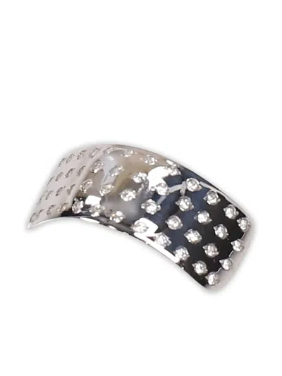 Alan Crocetti 雕刻鼻夹 In Silver