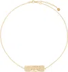 Alan Crocetti Gold Encrusted Mini Plaster Choker In Gold Vermeil