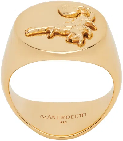 Alan Crocetti Gold Hybrid Ring In Gold Vermeil