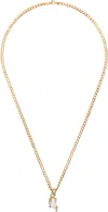 ALAN CROCETTI GOLD MELT CURB CHAIN NECKLACE