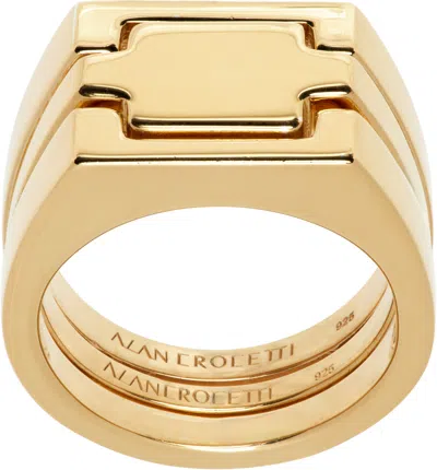 Alan Crocetti Puzzle Ring In Gold