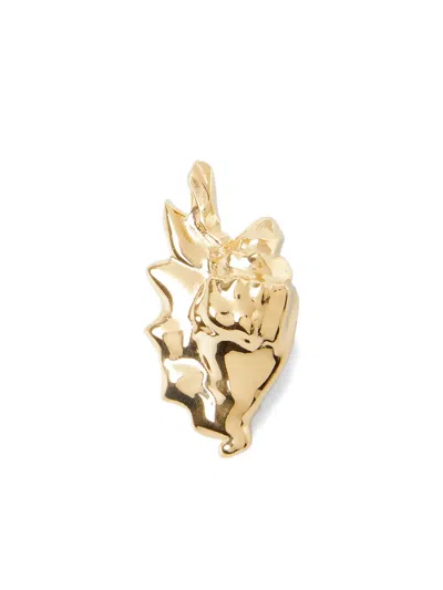 Alan Crocetti Shell-design Ear Cuff In Gold