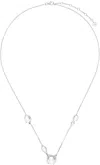 ALAN CROCETTI SILVER DROPLET NECKLACE