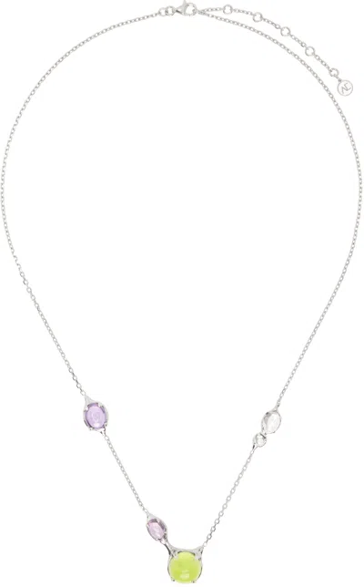 Alan Crocetti Silver Tropical Droplet Necklace In Neutral