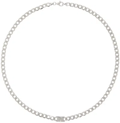 Alan Crocetti Silver Unity Curb Chain Necklace In Metallic
