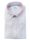 Alan Paine Men's Short Sleeve Button Up Shirt In Pink In Pink