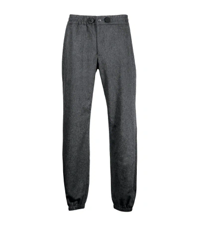 Alan Scott Stretch-cashmere Sweatpants In Grey