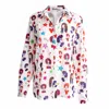 Alanakayart Women's Lotus Blouse - White In White