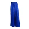 Alanakayart Women's Melissa Elastic Waist Wide Leg Pant - Blue In Blue