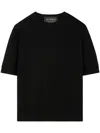 Alanui A Finest Knit Crew-neck T-shirt In Black