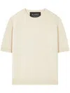 Alanui A Finest Knit Ribbed T-shirt In Nude