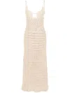 Alanui A Love Letter To India Dress In Neutrals