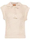 Alanui A Love Letter To India Top In Neutrals